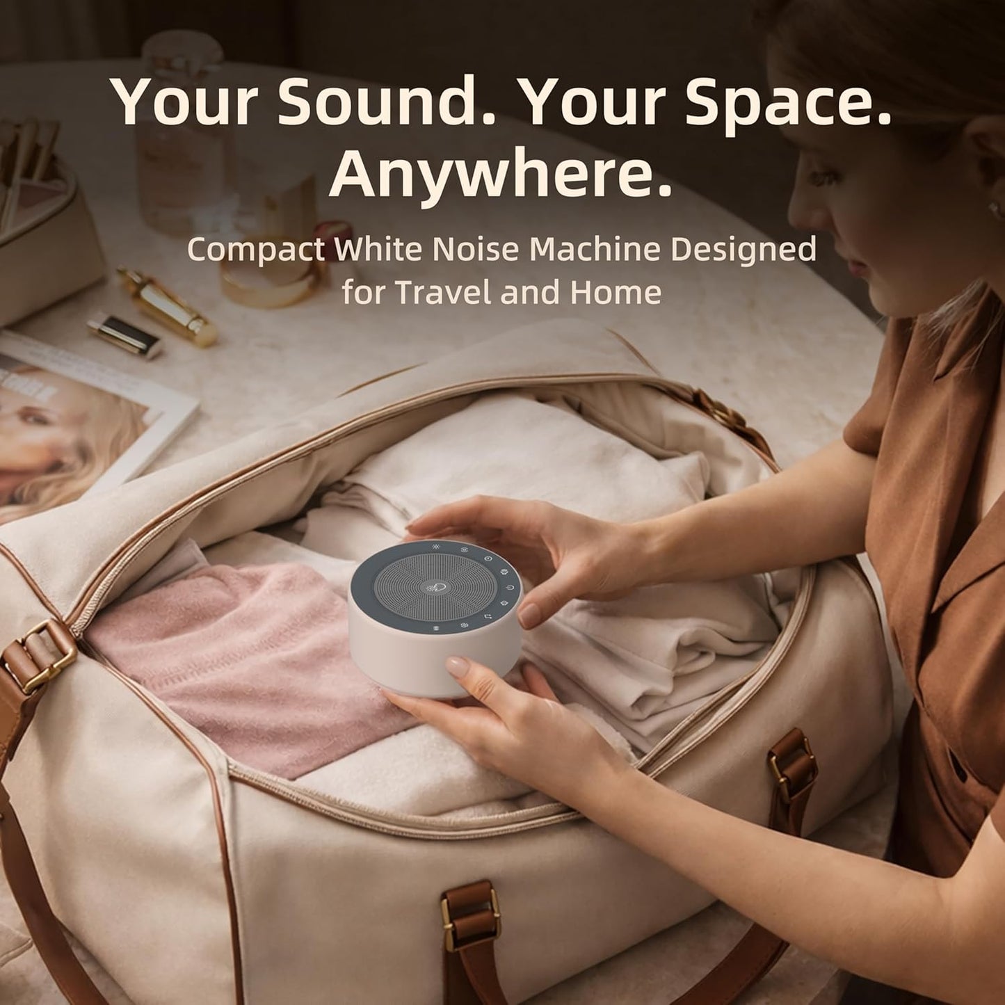 Kipcush Automatic Tibetan Meditation Bowl Sound Machine - 7 Himalayan Tones + 7 Color Night Light - Timer & Touch Control - No Manual Striking for Yoga, Chakra Healing, Stress Relief - Plug In