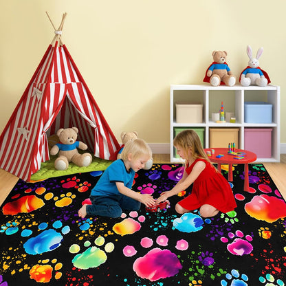 Video Game Rug - Gaming Themed Rug Gamepad Controller Area Rugs for Bedroom Gaming Carpet for Boys Game Carpet for Playrooms Bedroom Doormat Yoga Mats