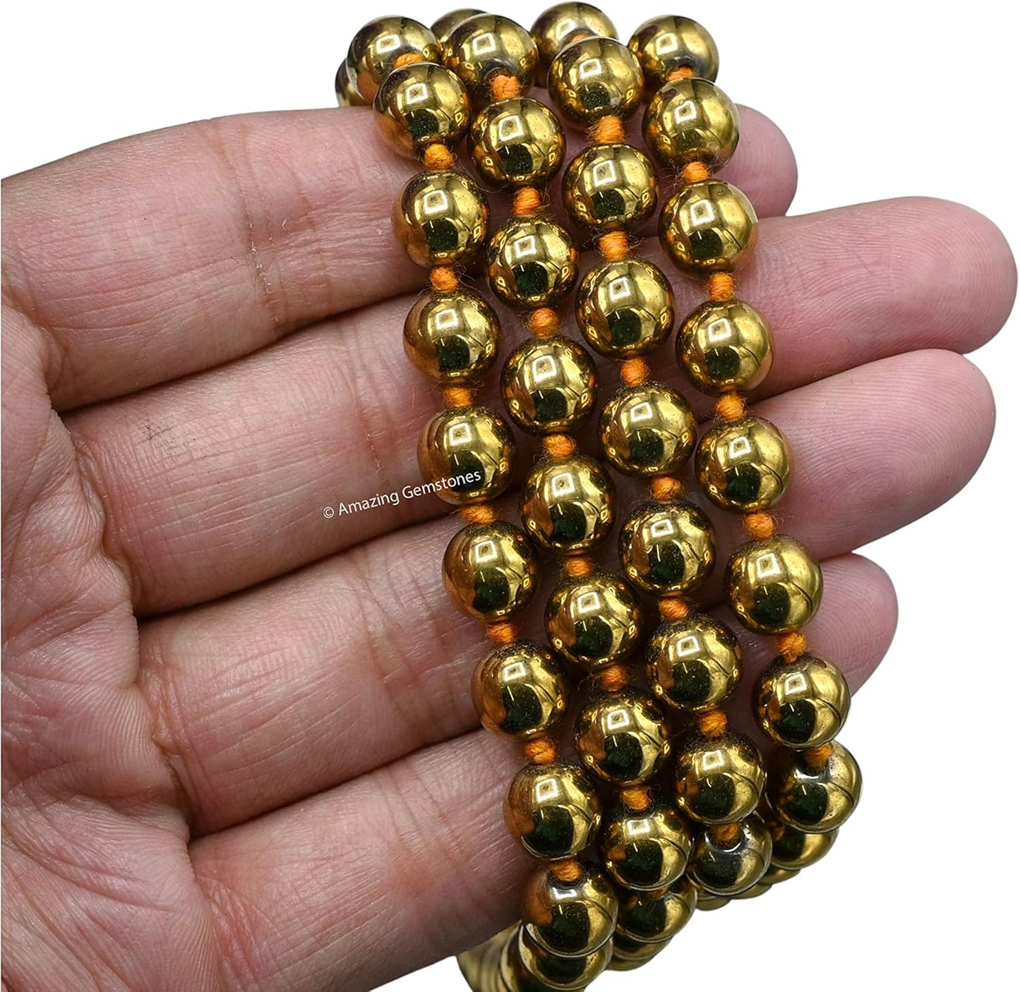 Amazing Gemstone 108 Beads Handmade Mala (Knotted, Rudraksha) - Colors B