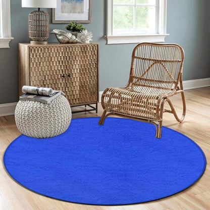 Machine Washable Modern Round Area Rug, Room Sofa Yoga Soft Round Carpet, Home Decor Non Slip Kitchen Office Circle Rug Grey, 24inch