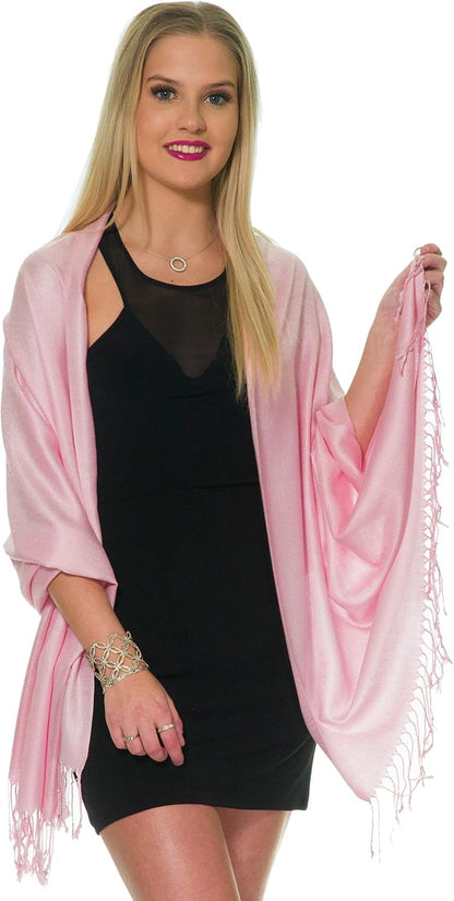 Pashmina Shawls and Wraps for Evening Dresses, Large Soft Pashminas Wedding Shawl