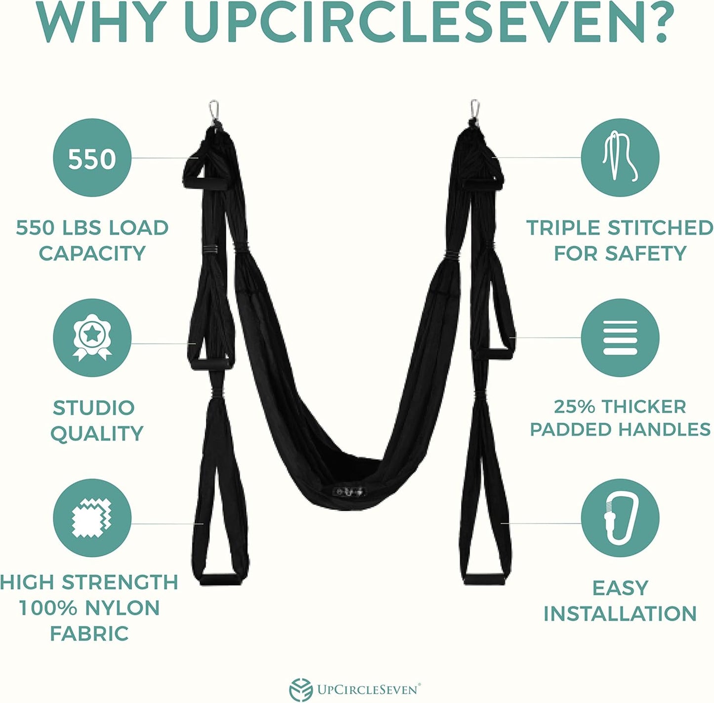 UpCircleSeven Aerial Yoga Swing Set Ceiling Mount Accessories