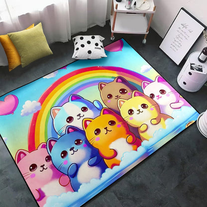 Black Girl Area Rug for Bedroom African American Rugs for Room Princess Carpet Kids Rugs for Bedroom African Girls Carpet for Living Room Teen Girls Yoga Mats, Pink, 4'×5'