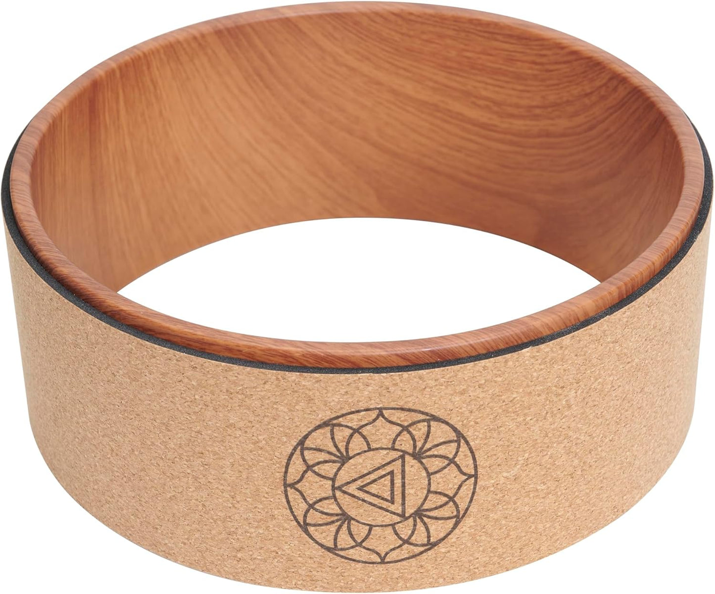 Yoga Wheel Stretching Prop – Designed to improve flexibility, support backbends, and deepen poses for the back, shoulders, and chest.