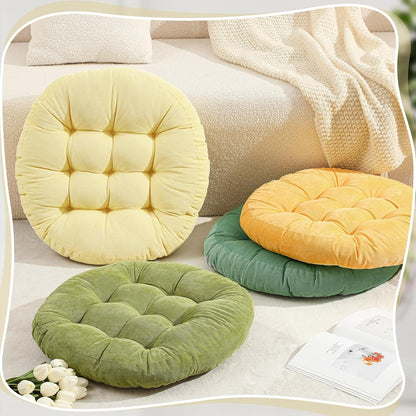 Jerify Floor Pillow Cushions Large Round Square Large Meditation Floor Pillow for Classroom Adult Meditation Picnic Party Seating Learning Daycare School(Square,Mixed Colors,4 Pcs)