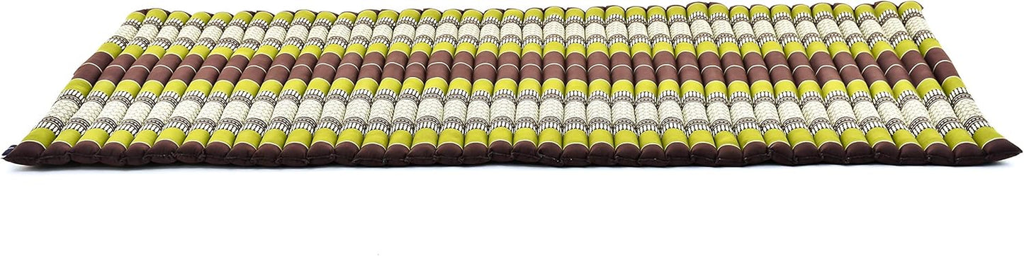 Leewadee - Kapok Roll Mat – Handcrafted Folding Sleep & Relaxation Mattress from Thailand, Ideal as Guest Bed, Camping Mat, Yoga Mat or Traditional Futon, 75 x 39 inches, Anthracite