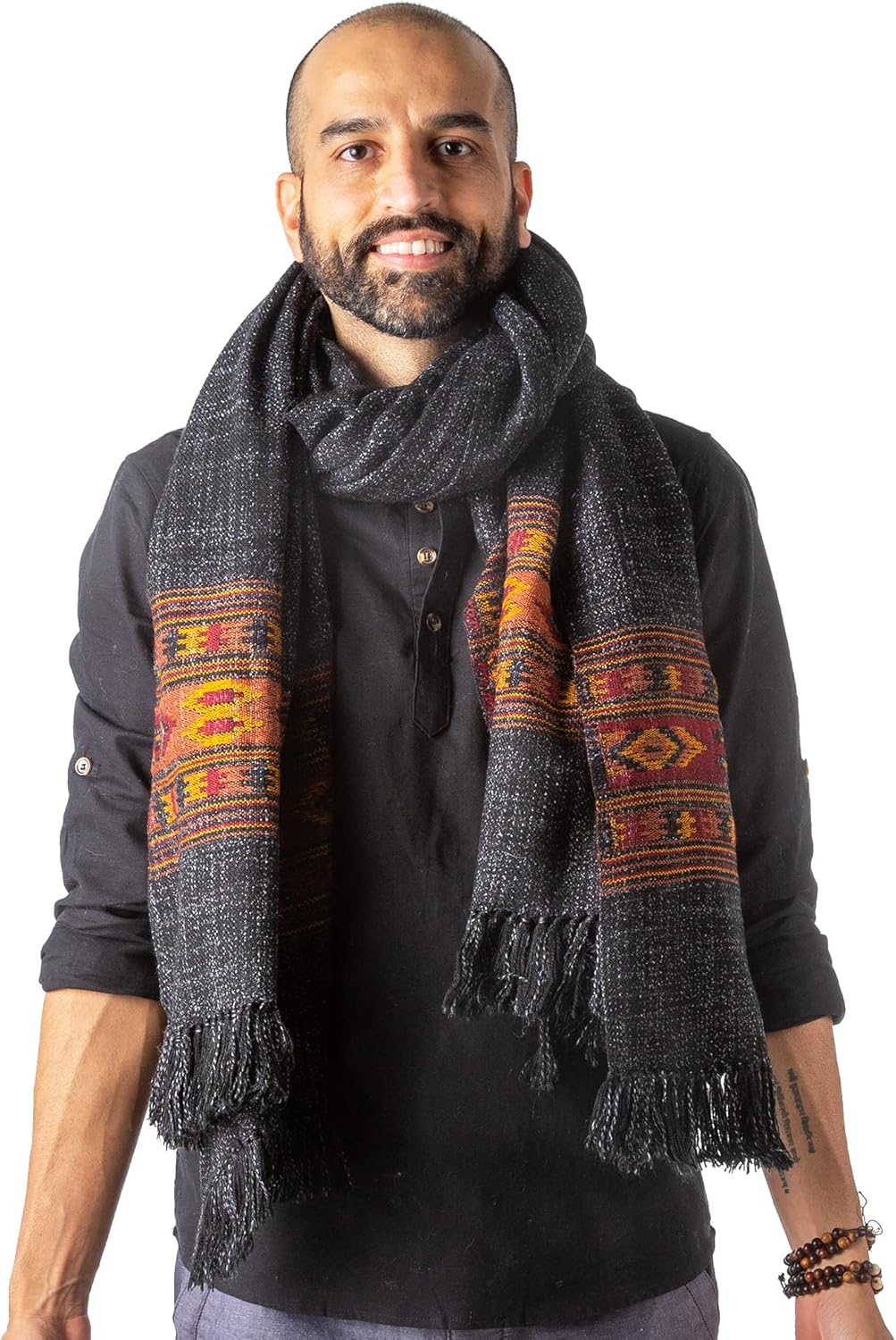 Meditation Shawl or Blanket, Exotic Shawl/Wrap, Oversize Scarf or Stole. Unisex