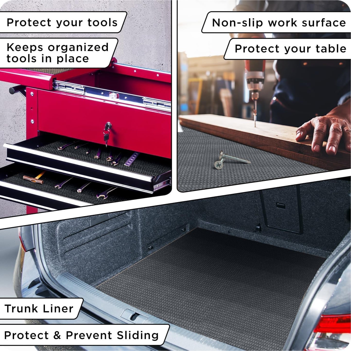 Slip-Resistant Floor Mat Roll & Yoga Mat – 25ft x 24" x 5mm – Cut-to-Fit Hallway Runner, Kitchen Mat, Drawer Liner, Shelf Liner, Bench Mat, Washable Pet Crate Pad, Cabinet Liner – Mocha