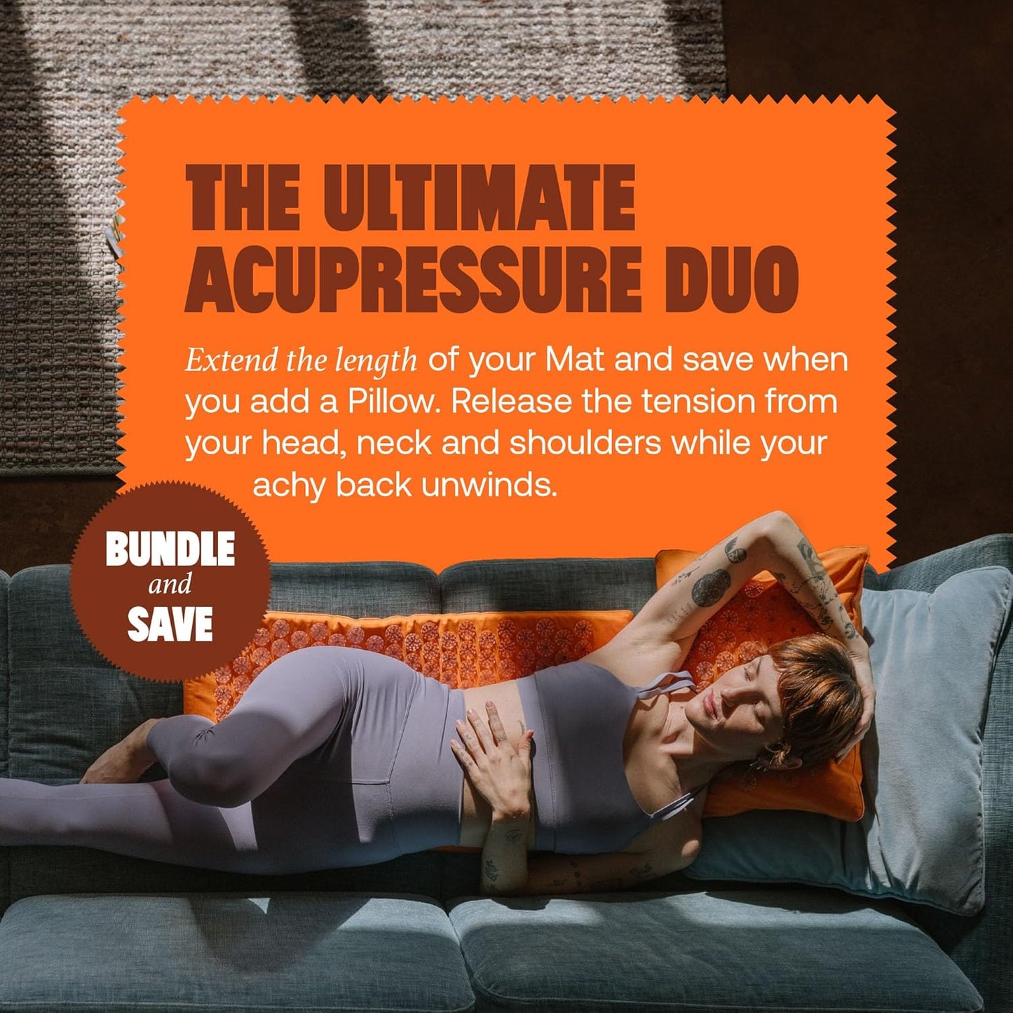 ShaktiMat Acupressure Mat for Relaxation, Massage Muscles, Aid Sleep & Unlock Inner Tension, Similar to Acupuncture, No Needles Required