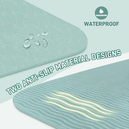 Foldable Yoga Mat for Travel 72"x 32"x 0.32"Inch, 8mm Thick Folding Exercise Mat, Outdoor Non-slip Pilates Mat for Women & Men, Wide Yoga Mat Packable for Workout and Fitness