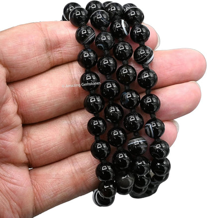 Amazing Gemstone 108 Beads Handmade Mala (Knotted, Rudraksha) - Colors B