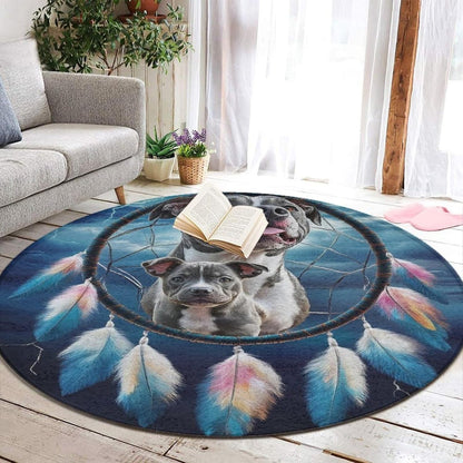 Room Sofa Yoga Soft Round Carpet, Home Decor Non Slip Kitchen Office Circle Rug, Machine Washable Modern Round Area Rug Beach Turtles, 60inch