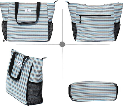 ESVAN Yoga Mat Bag Yoga Tote Carrier Shoulder Bag Carryall Tote for Office,Yoga,Pilates,Travel,Beach and Gym