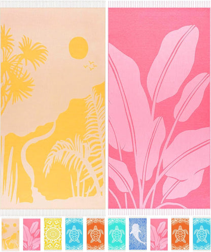Turkish Beach Towels Vacation Essentials Yoga Blanket Pool Workout Towel Oversized Sand Free Quick Dry Lightweight Meditation Supplies Mat Cover Surf Boat River Float Accessories Gym Excise Stuff