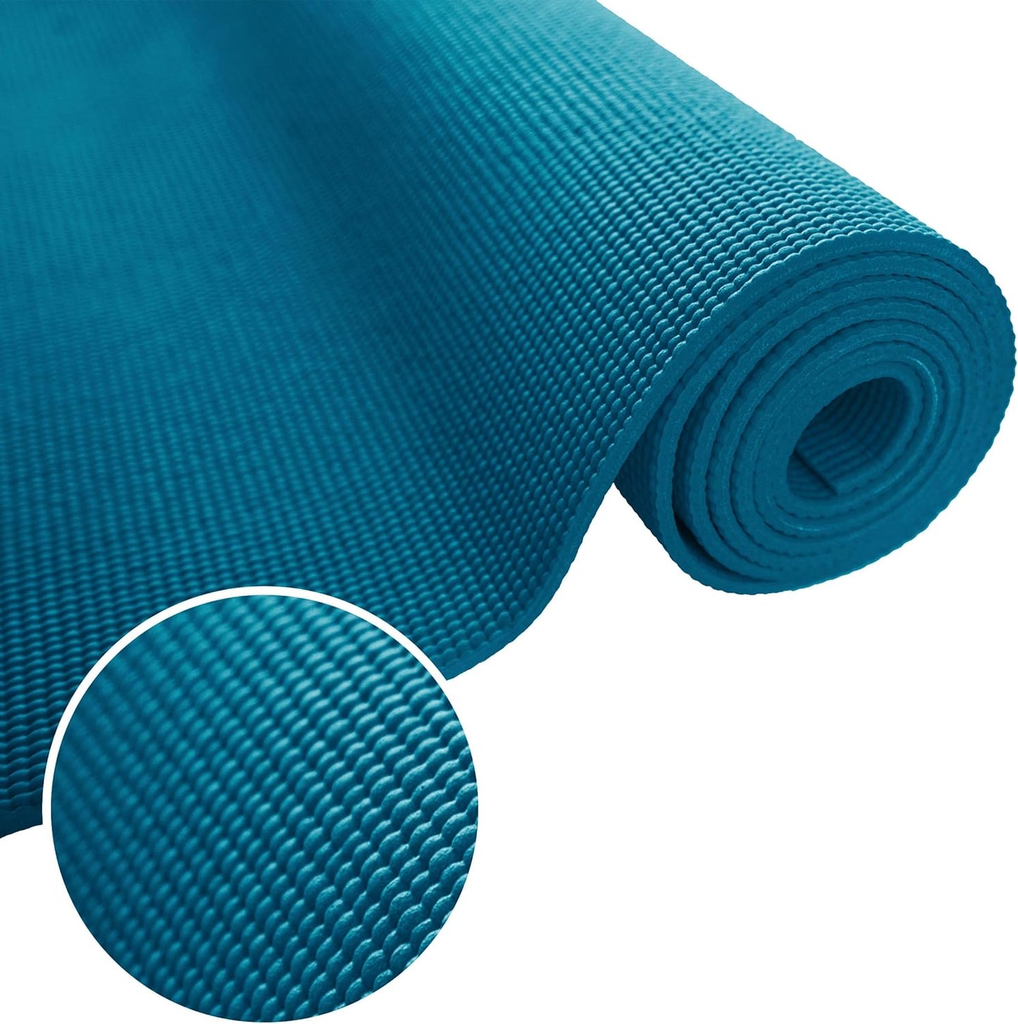 10-Pack Yoga Mat, 68" x 24" Non Slip Exercise Mat, 4mm Thick Gym Mat for Fitness and Stretching, Bulk Non Toxic Yoga Mats for Schools and Studios