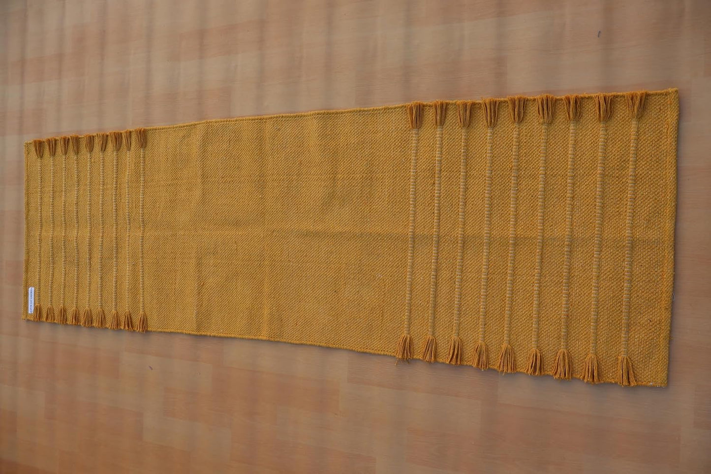 Jaipur art & Rugs Organic Cotton Yoga Mat - Eco-Friendly Hand-Woven Rug - Non Slip & Thick (24”x72”x5mm) for Everyday Fitness at Home - Comfortable Extra-Long