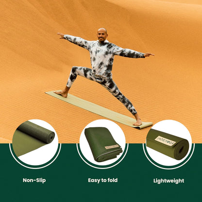 JadeYoga Voyager Yoga Mat - Lightweight & Portable Rubber Yoga Mat - Non-Slip Exercise Mat for Women & Men - Great for Yoga, Home Workout, Gym Fitness, Pilates, Stretching, and More