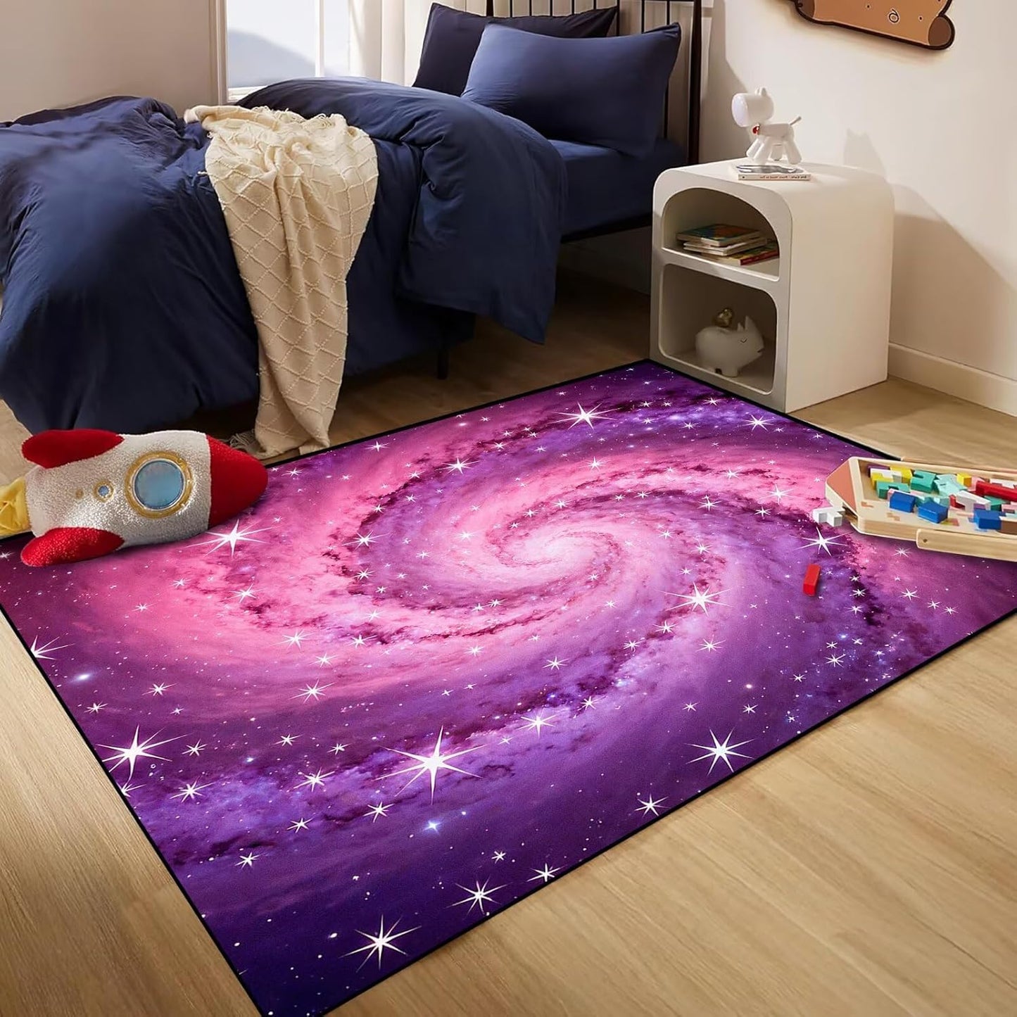 5' X 7' Queen and King Rug Black Grey Area Rugs Dining Living Room Bedroom Kitchen Office Yoga Room Washable Floor Mat Doormats Throw Rug Carpet Room Decor