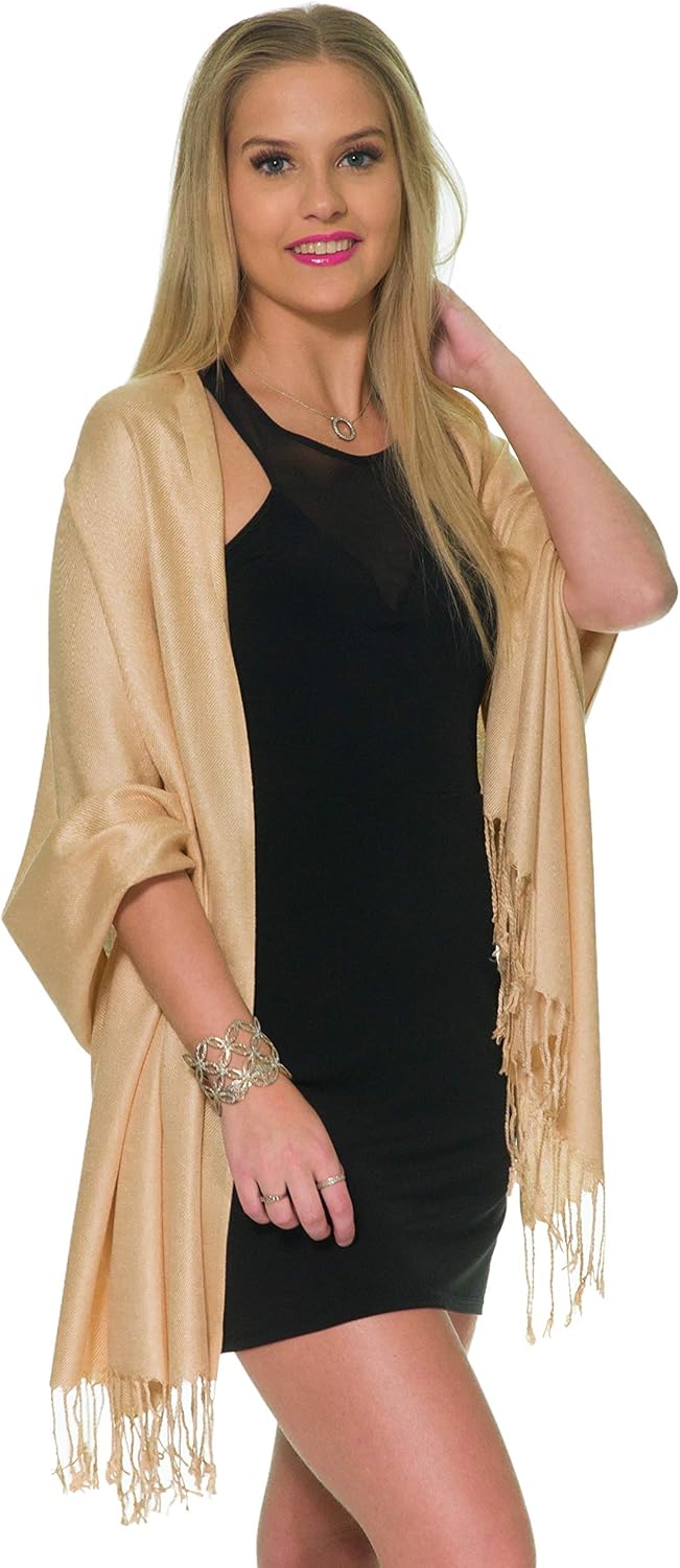 Pashmina Shawls and Wraps for Evening Dresses, Large Soft Pashminas Wedding Shawl