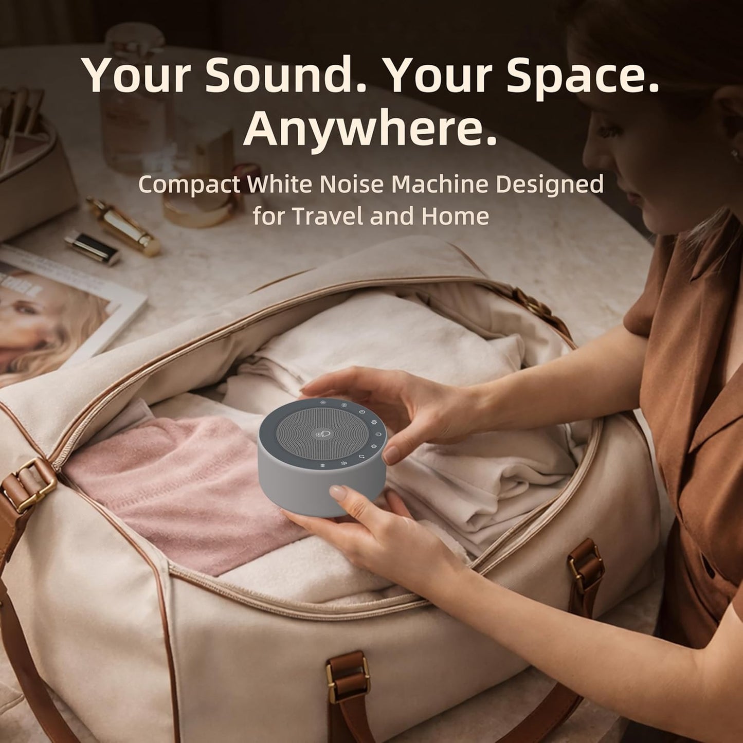 Kipcush Automatic Tibetan Meditation Bowl Sound Machine - 7 Himalayan Tones + 7 Color Night Light - Timer & Touch Control - No Manual Striking for Yoga, Chakra Healing, Stress Relief - Plug In
