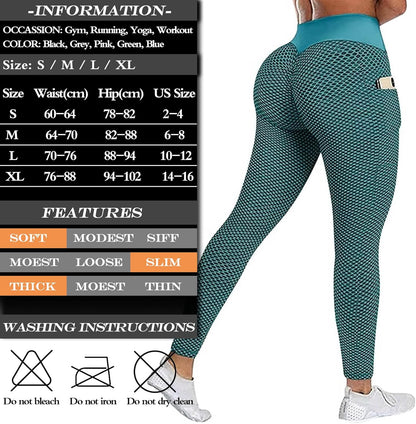 JGS1996 Butt Lifting Leggings for Women Tummy Control Workout Yoga Pants High Waisted Scrunch Booty Gym Tights