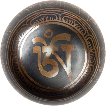 Tibetan Singing Bowl Set Brass - Master Healing Grade - Authentic Handcrafted Sound Bowl by Himalayan Bazaar