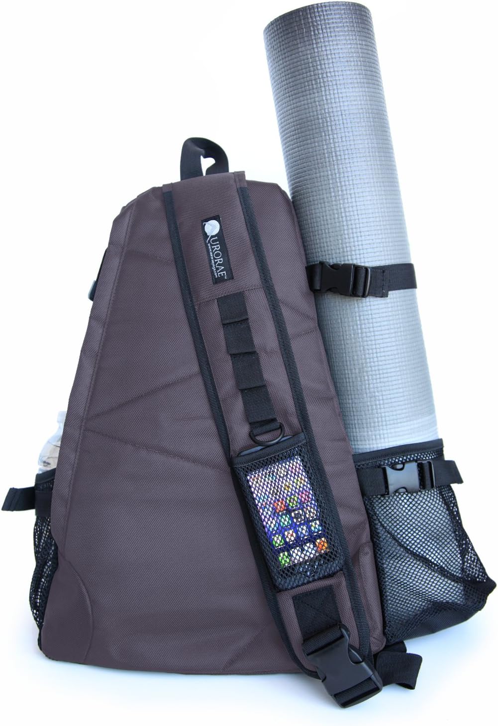 AURORAE Yoga Mat/Gym/Picklleball Cross-body Travel Sling Back Pack. Mat sold separately.