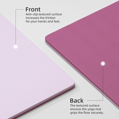 10mm Thick Yoga Mat for Tall Men & Women, Extra Long 76x28in Non Slip TPE Exercise Mat with Carrying Strap, Mat for Yoga Pilates Fitness,Indoor Outdoor Use