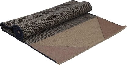 KD Yoga Rug Mat Convert Plastic Yoga Mat to Eco Friendly 100% Cotton Gripping with Corner Pocket