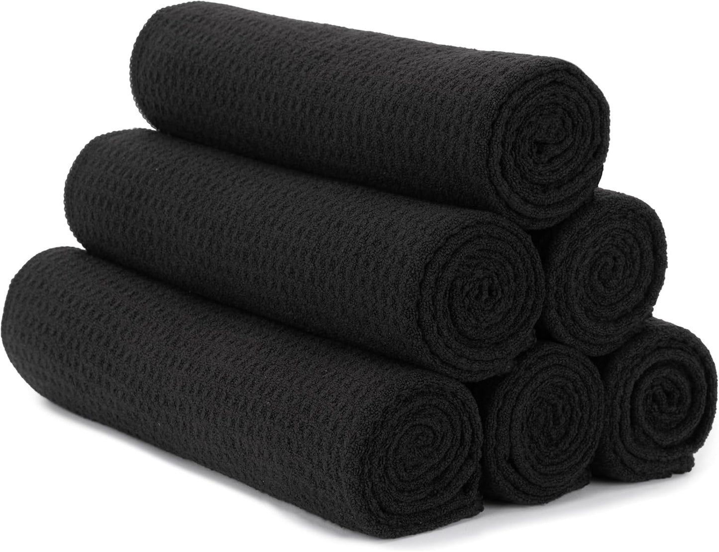 S&T INC. Microfiber Gym Towels, Yoga Towel for Home and Gym Bag, 16 Inch x 27 Inch, 6 Pack