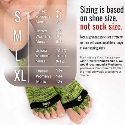 My Happy Feet Foot Alignment Socks with Toe Separators – Holiday Socks for Women & Men - Cozy Christmas Gift Idea