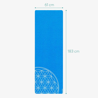 Navaris Foldable Yoga Mat for Travel - 1/16" (1.5mm) Thick Exercise Mat for Pilates, Workout, Gym, Fitness - Non-Slip Folding Portable Mat