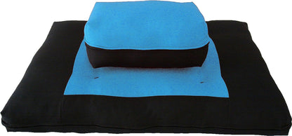 D&D Futon Furniture Zabuton Zafu Set, Yoga, Meditation Seat Cushions, Kneeling, Sitting, Supporting Exercise Pratice Zabuton & Zafu Cushions. (Burgundy)