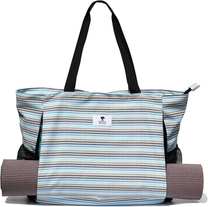 ESVAN Yoga Mat Bag Yoga Tote Carrier Shoulder Bag Carryall Tote for Office,Yoga,Pilates,Travel,Beach and Gym