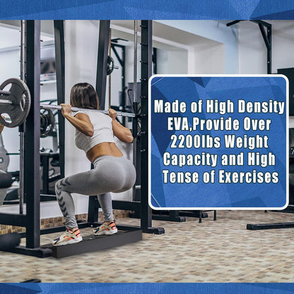 Squat Wedge Block One Piece: Heel Elevated Slant Board for Squats Weightliting Home Gym Squat Wedge