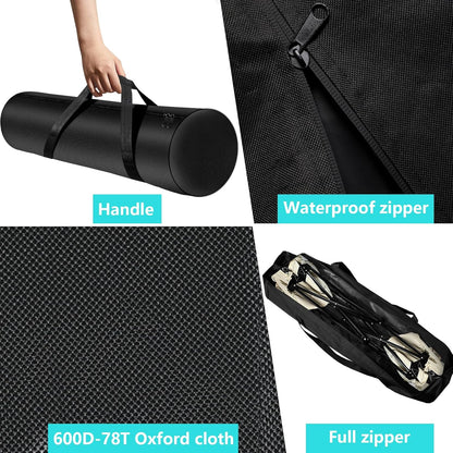 Kovshuiwe 48-Inch Camping Chair Storage Bag, Large Folding Chair Carry Bag Nylon Storage Tent Bag with Handle Strap for Travel Outdoor Camping Sports-48x11x11inch（Bag only）