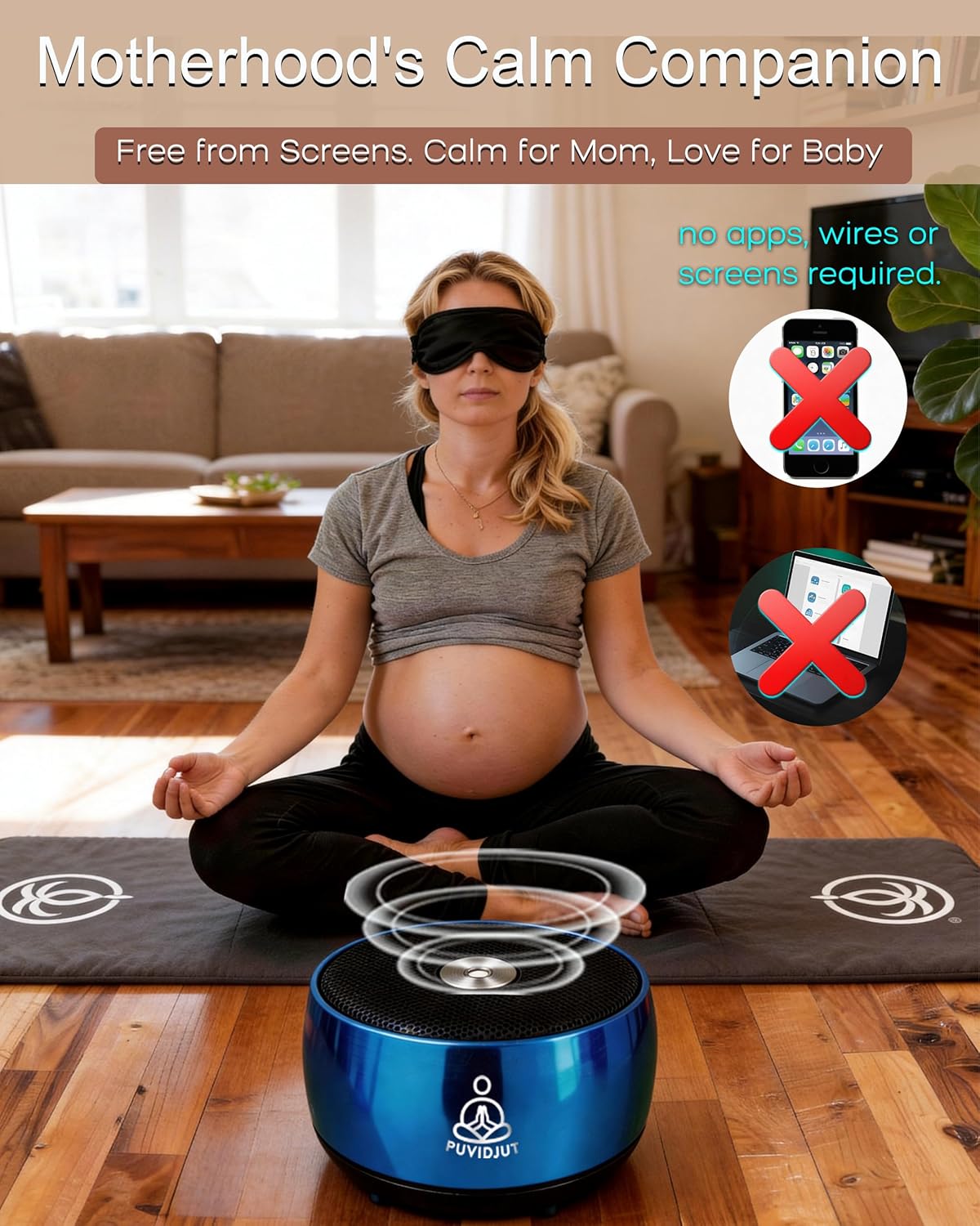 Sound Frequency Machine,Meditation Generator Instrument,Tone Device Tools - Solfeggio Frequencies Bath for Yoga, Mindfulness, Vibration System of Chakra Balancing, 5 Tones, 3 Timers