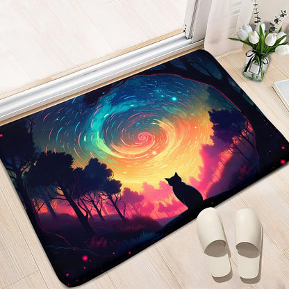 Black Girl Area Rug for Bedroom African American Rugs for Room Princess Carpet Kids Rugs for Bedroom African Girls Carpet for Living Room Teen Girls Yoga Mats, Pink, 4'×5'