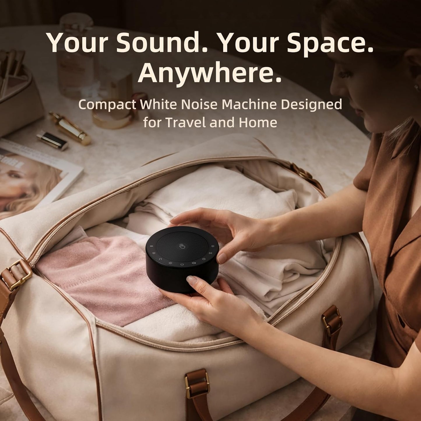 Kipcush Automatic Tibetan Meditation Bowl Sound Machine - 7 Himalayan Tones + 7 Color Night Light - Timer & Touch Control - No Manual Striking for Yoga, Chakra Healing, Stress Relief - Plug In