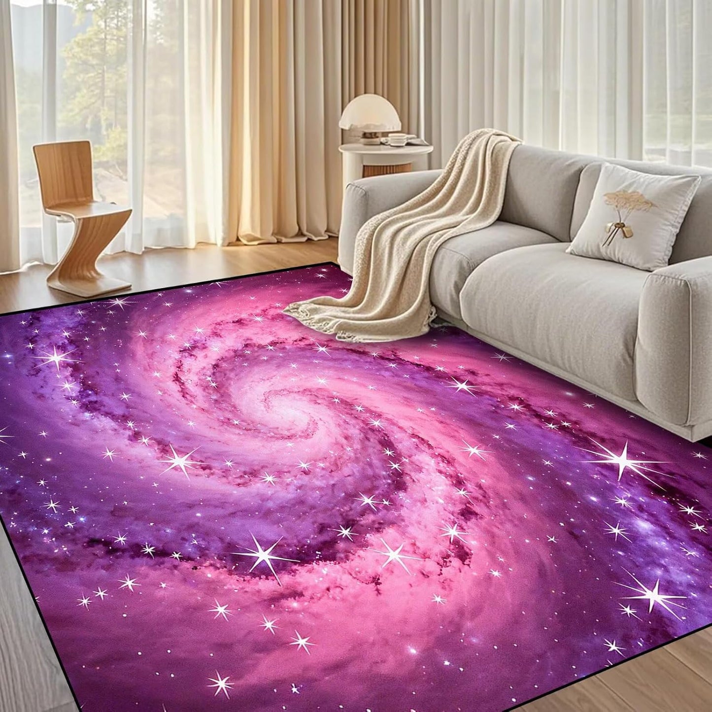 5' X 7' Queen and King Rug Black Grey Area Rugs Dining Living Room Bedroom Kitchen Office Yoga Room Washable Floor Mat Doormats Throw Rug Carpet Room Decor