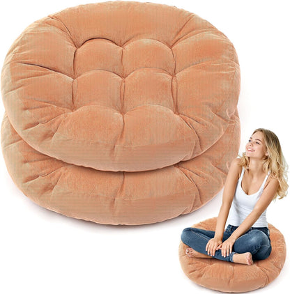 Jerify Floor Pillow Cushions Large Round Square Large Meditation Floor Pillow for Classroom Adult Meditation Picnic Party Seating Learning Daycare School(Square,Mixed Colors,4 Pcs)