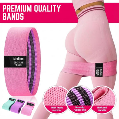 18 Pcs Pilates Kit for Home Workouts Women, 14" Magic Circle with Pilates Ring and Ball Set, 3 Fabric Resistance Bands & 5 Latex Bands for Core Strength, Toning & Flexibility.
