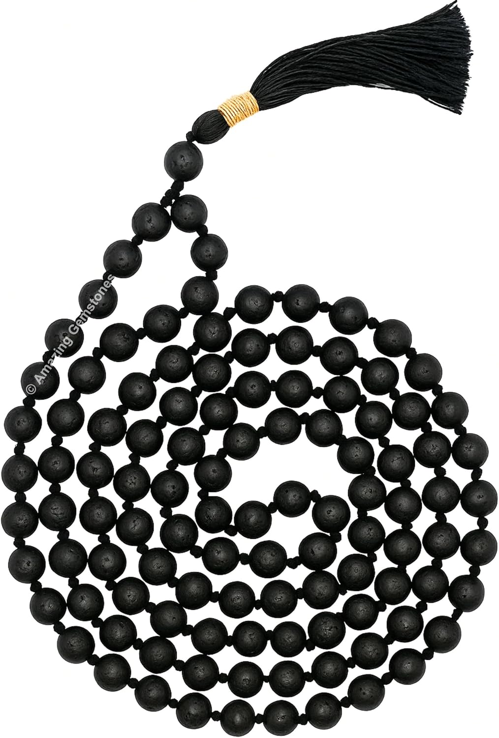 Amazing Gemstone 108 Beads Handmade Mala (Knotted, Rudraksha) - Colors B