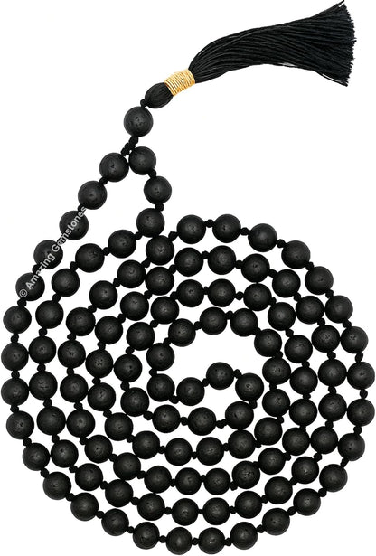Amazing Gemstone 108 Beads Handmade Mala (Knotted, Rudraksha) - Colors B