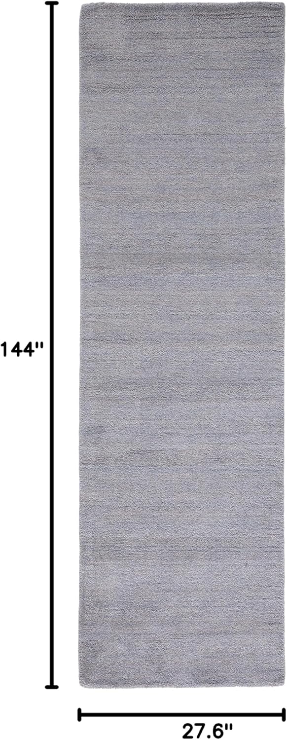 SAFAVIEH Himalaya Collection 6' Round Black HIM610C Handmade Premium Wool Area Rug