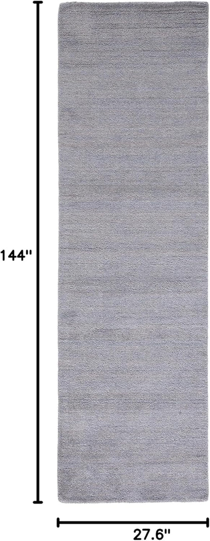SAFAVIEH Himalaya Collection 6' Round Black HIM610C Handmade Premium Wool Area Rug