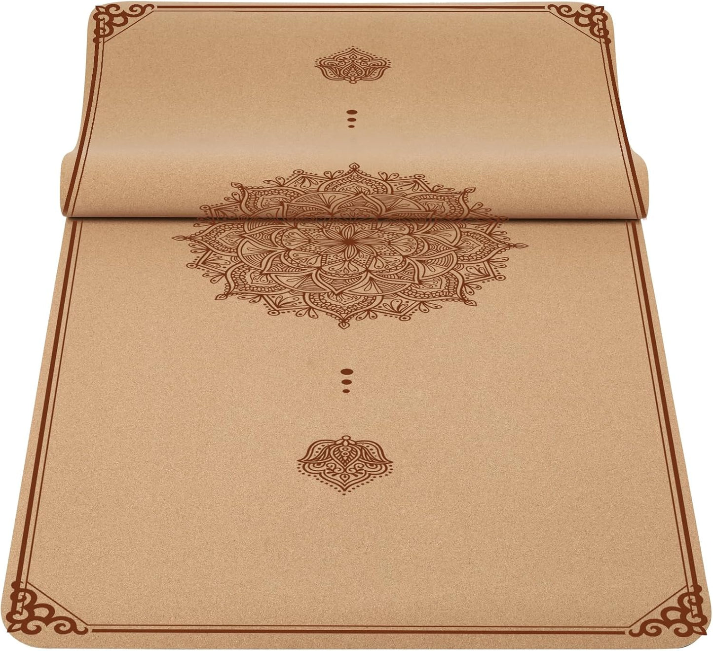 Premium Cork Yoga Mat Non Slip Thick Cork Exercise & Fitness Mat for Yoga, Pilates, & Home Workouts(72" x 24" x 5mm Thick)
