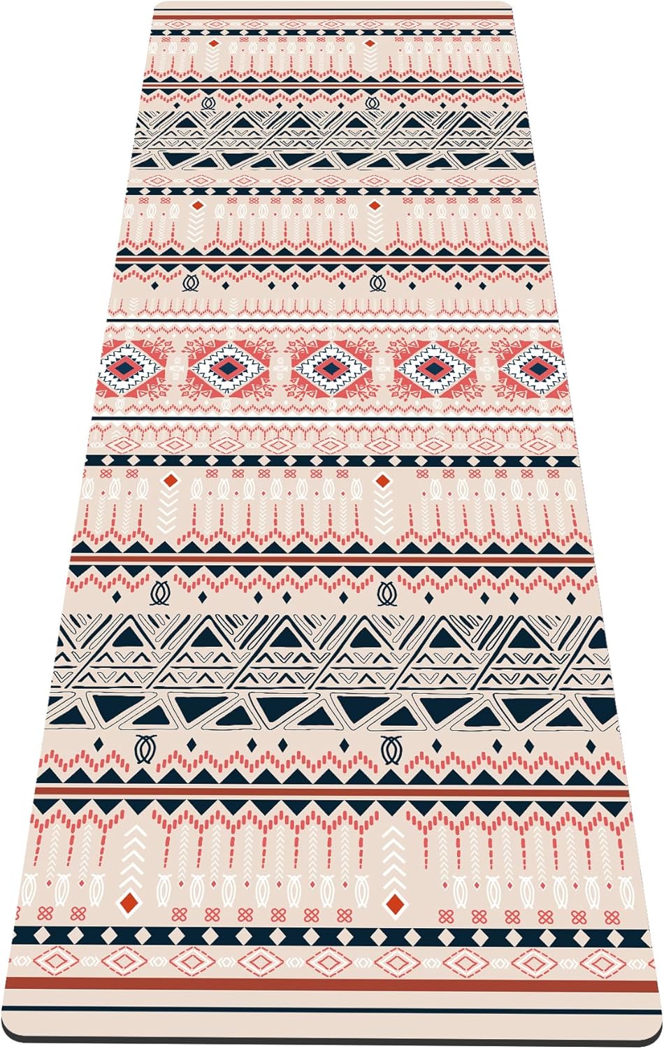 nuveti Yoga Mat Print Extra Thick TPE Non Slip Fitness Exercise Mat with Carrying Bag,72"x24" Extra Thick 6MM Exercise & Workout Mat for Yoga, Pilates Fitness and Floor Exercises - Colors B