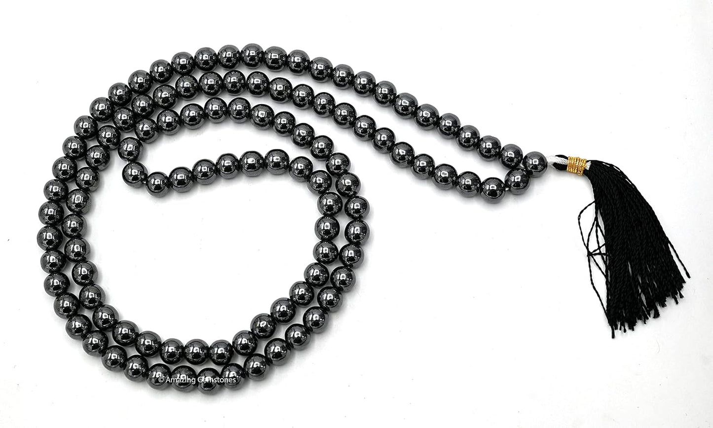 Amazing Gemstone 108 Beads Handmade Mala (Knotted, Rudraksha) - Colors A