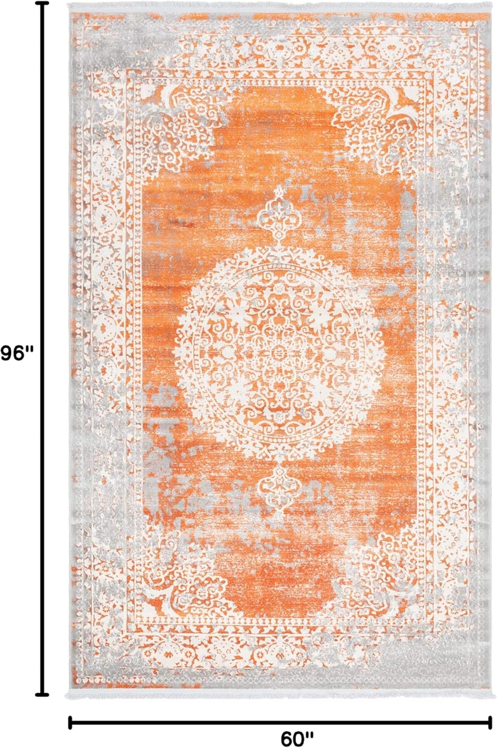 Unique Loom New Classical Collection Area Rug - Olwen (4'Round, Purple/ Gray)
